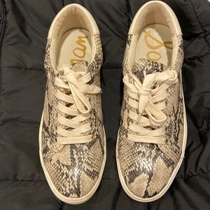 Sam Edelman snake print sneakers